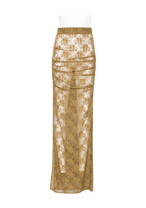 Gonna lunga in pizzo floreale in verde khaki Alex perry - donna ALEX PERRY | S0196PF25KHK